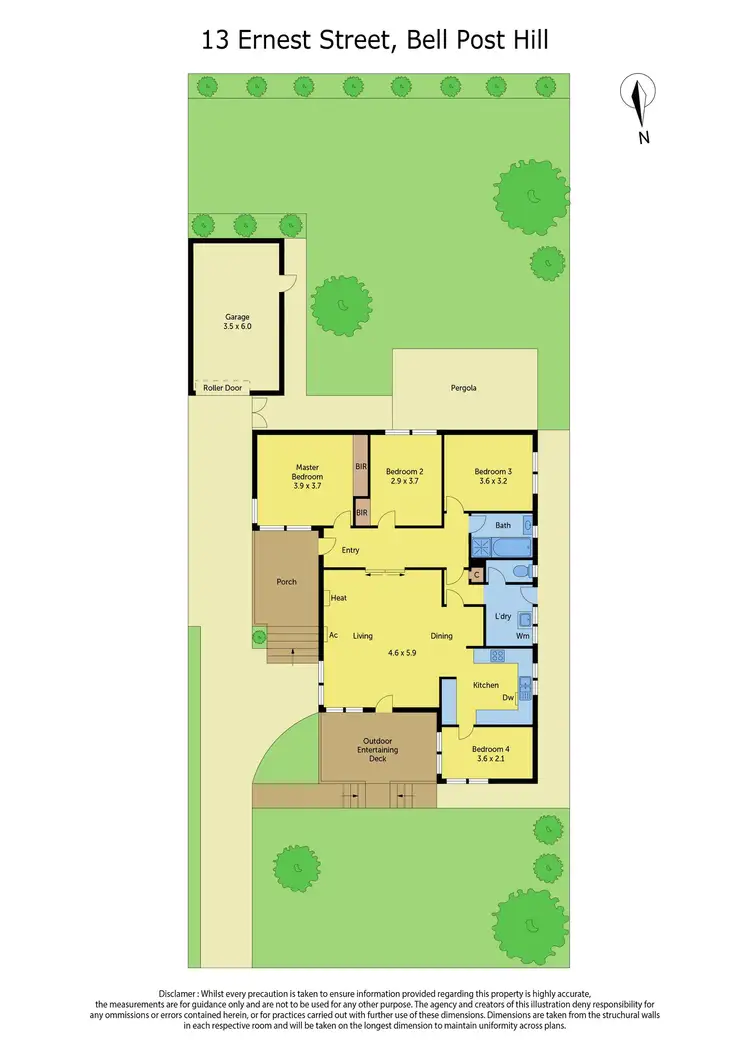 Floorplan of Homely house listing, 13 Ernest Street, Bell Post Hill VIC 3215