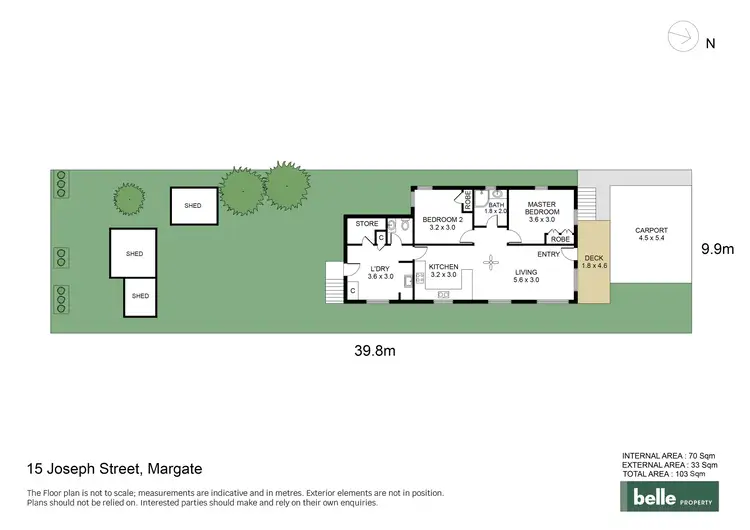 Floorplan of Homely house listing, 15 Joseph Street, Margate QLD 4019