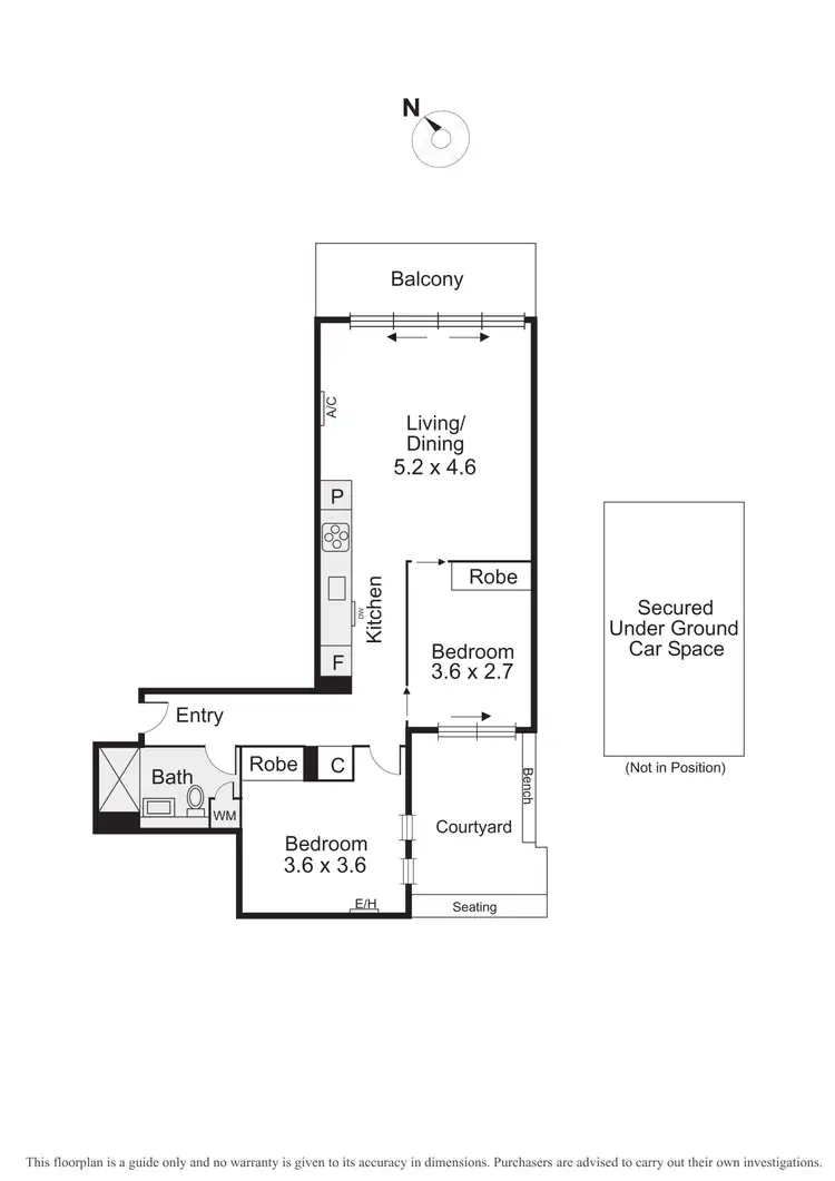 Floorplan of Homely apartment listing, 101/122 Ormond Road, Elwood VIC 3184