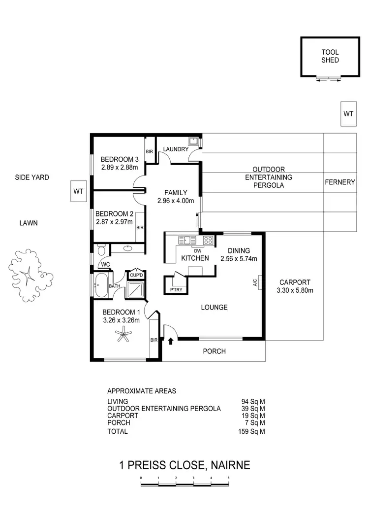 Floorplan of Homely house listing, 1 Preiss Close, Nairne SA 5252