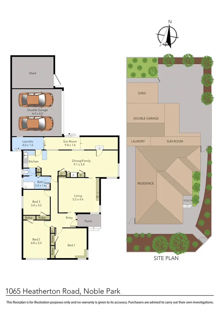 Floorplan of Homely house listing, 1065 Heatherton Road, Noble Park VIC 3174
