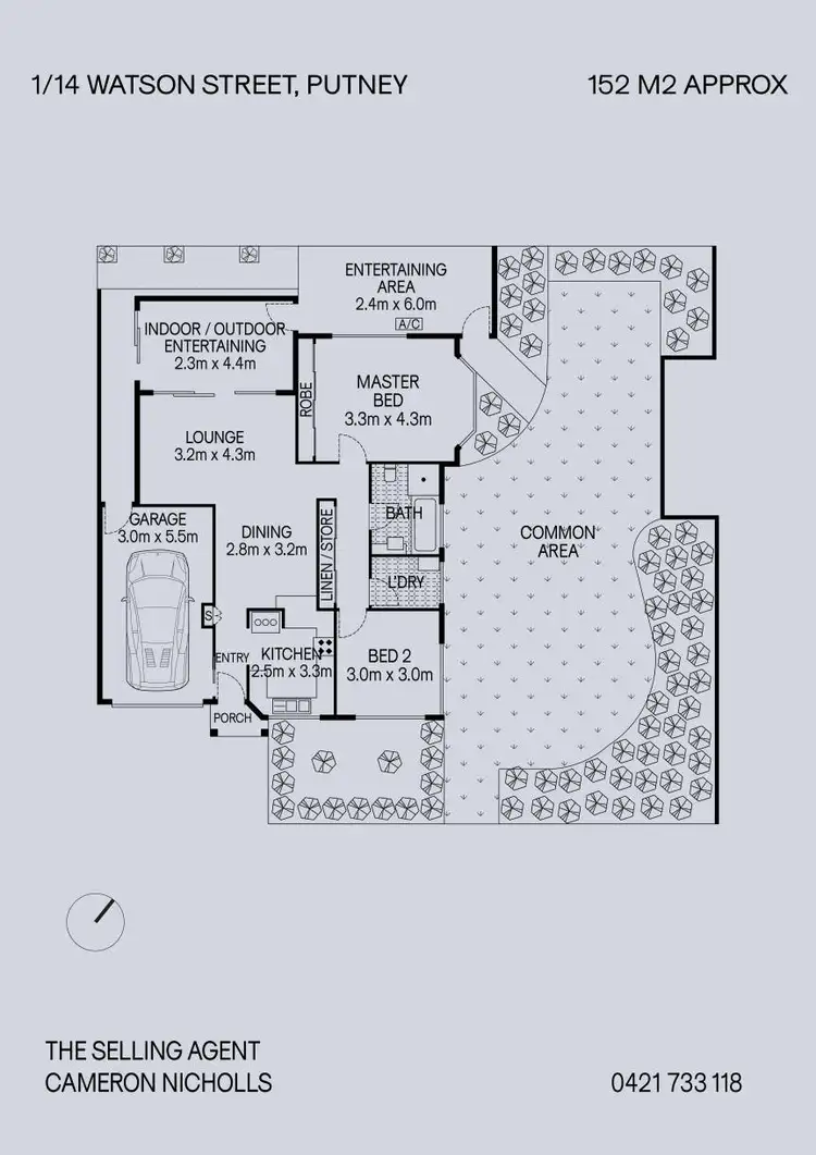 Floorplan of Homely villa listing, 1/14 Watson Street, Putney NSW 2112