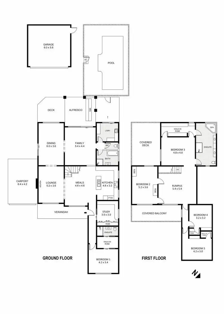 Floorplan of Homely house listing, 30 Bay Street, Golden Square VIC 3555