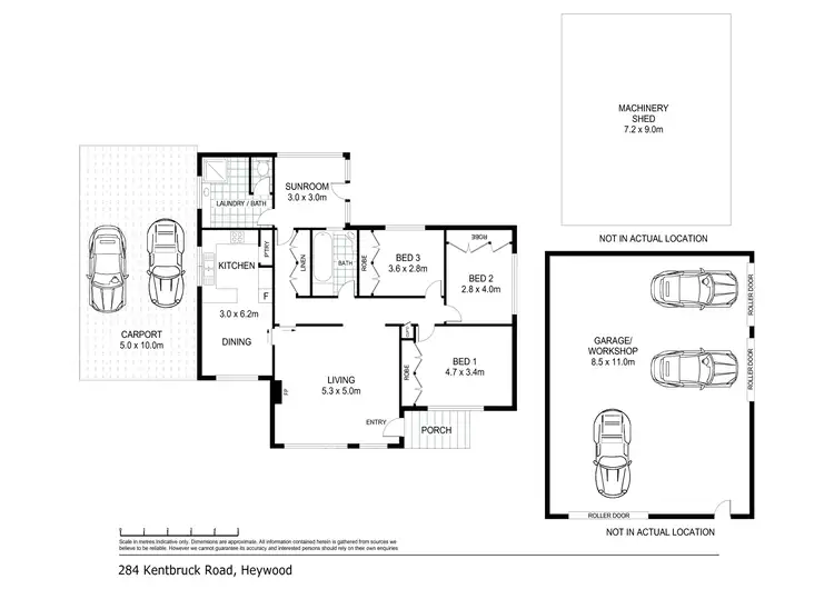 Floorplan of Homely house listing, 284 Kentbruck Road, Heywood VIC 3304