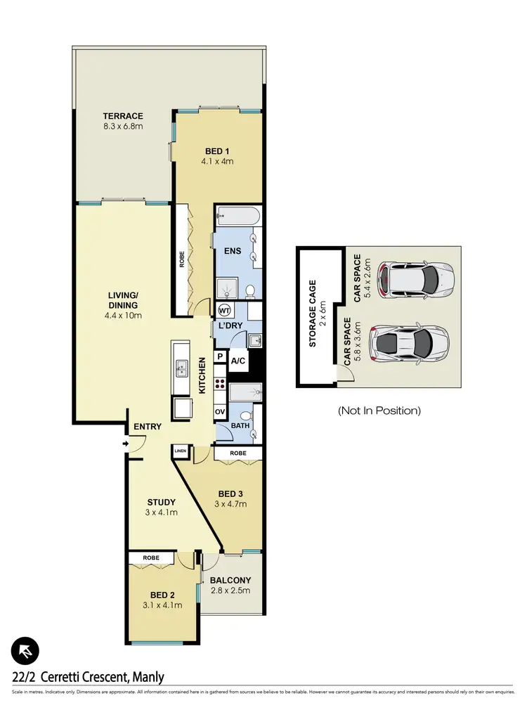 Floorplan of Homely apartment listing, 22/2 Cerretti Crescent, Manly NSW 2095