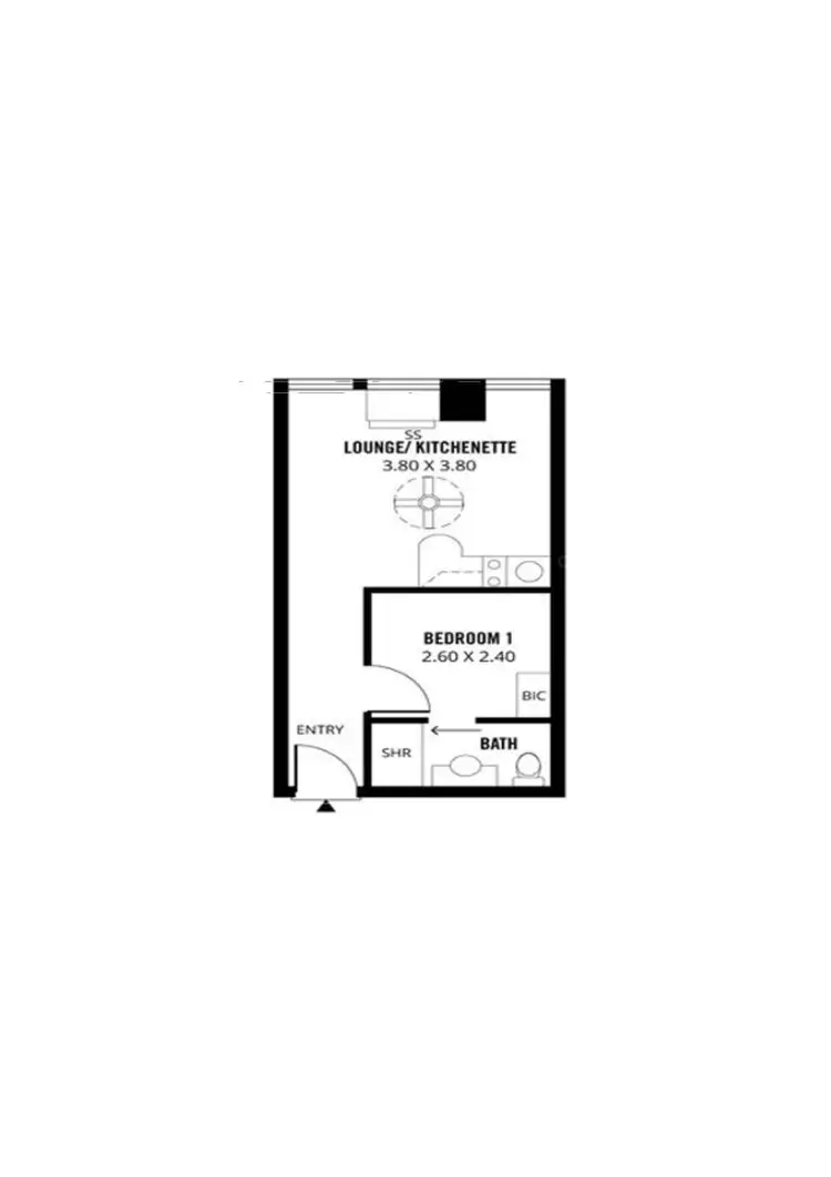 Floorplan of Homely apartment listing, 210/160 Rundle Mall, Adelaide SA 5000