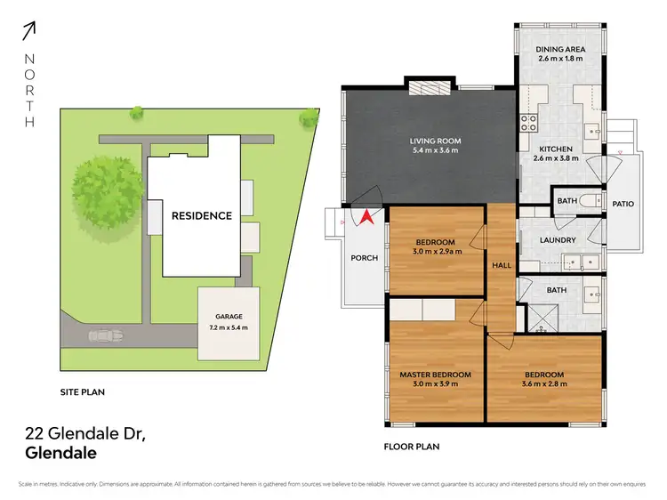 Floorplan of Homely house listing, 22 Glendale Drive, Glendale NSW 2285