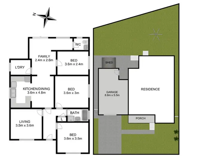 Floorplan of Homely house listing, 3 Carter Street, Seven Hills NSW 2147
