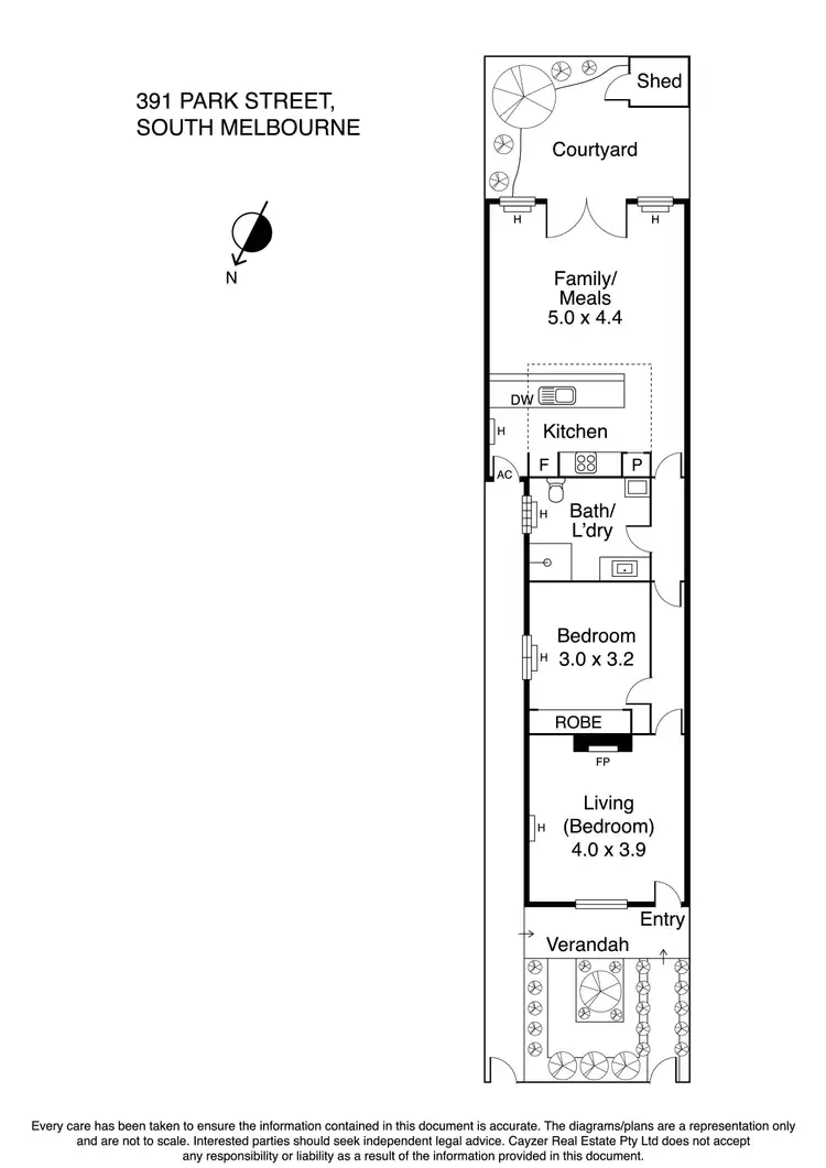 Floorplan of Homely house listing, 391 Park Street, South Melbourne VIC 3205