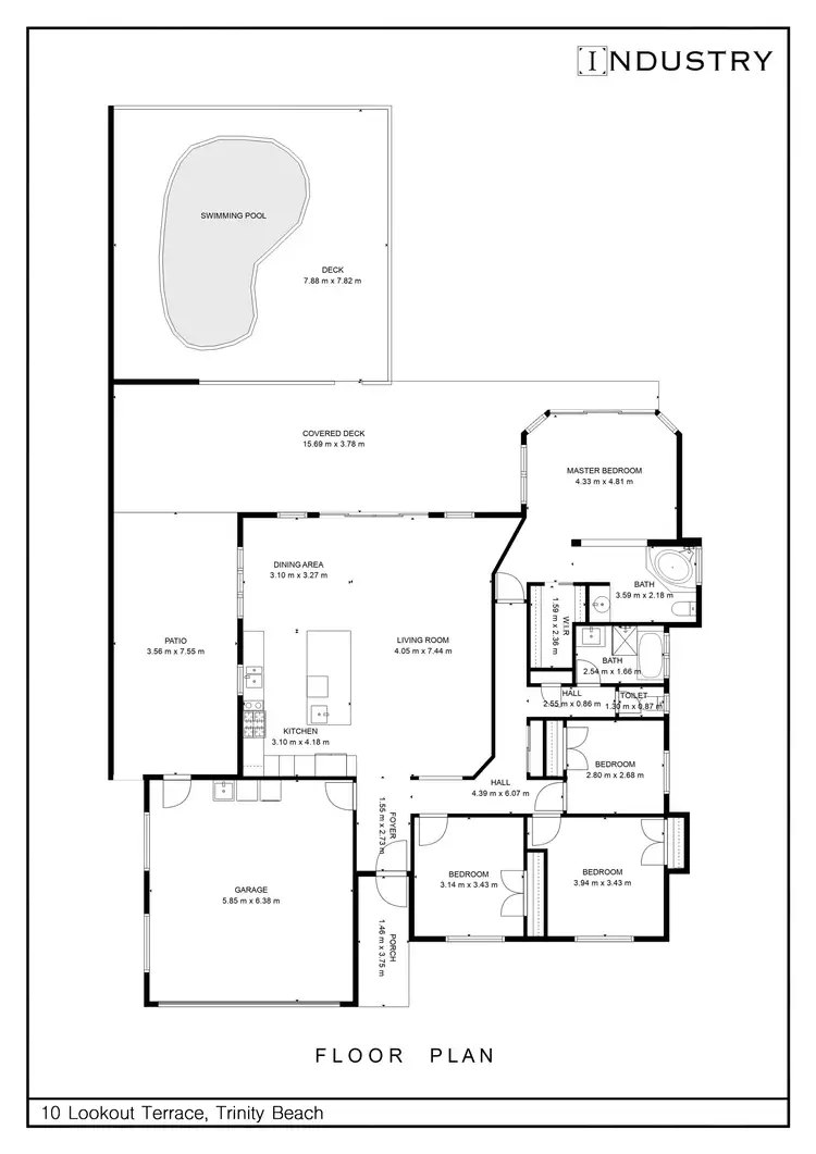 Floorplan of Homely house listing, 10 Lookout Terrace, Trinity Beach QLD 4879