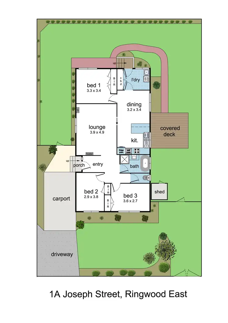 Floorplan of Homely house listing, 1A Joseph Street, Ringwood East VIC 3135