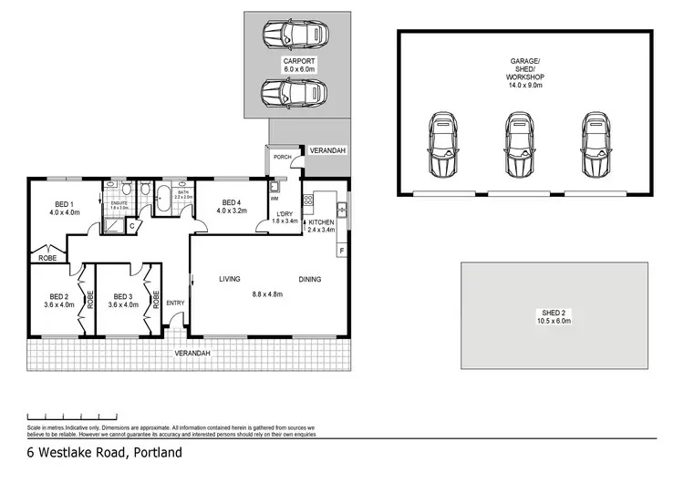 Floorplan of Homely house listing, 6 Westlakes Road, Portland VIC 3305