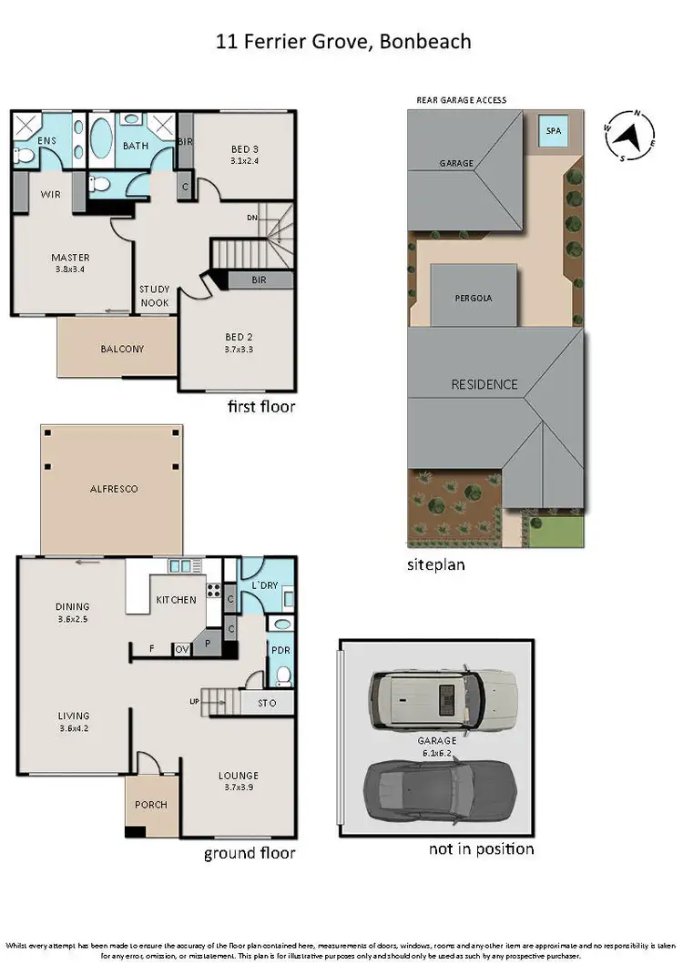 Floorplan of Homely house listing, 11 Ferrier Grove, Bonbeach VIC 3196