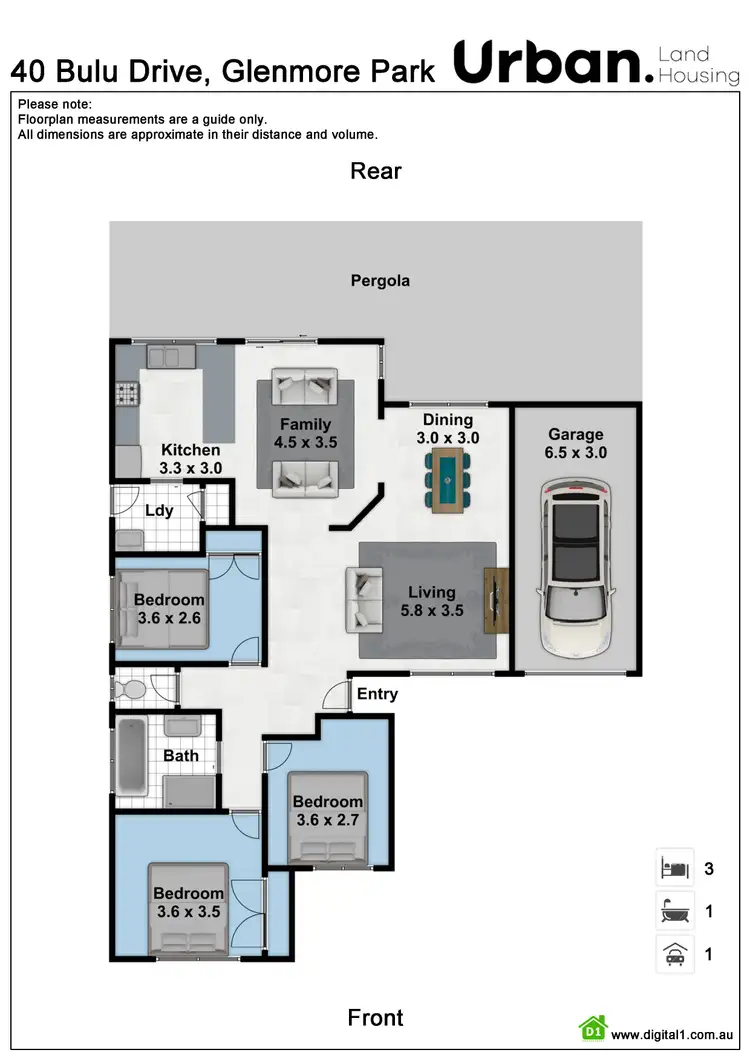 Floorplan of Homely house listing, 40 Bulu Drive, Glenmore Park NSW 2745