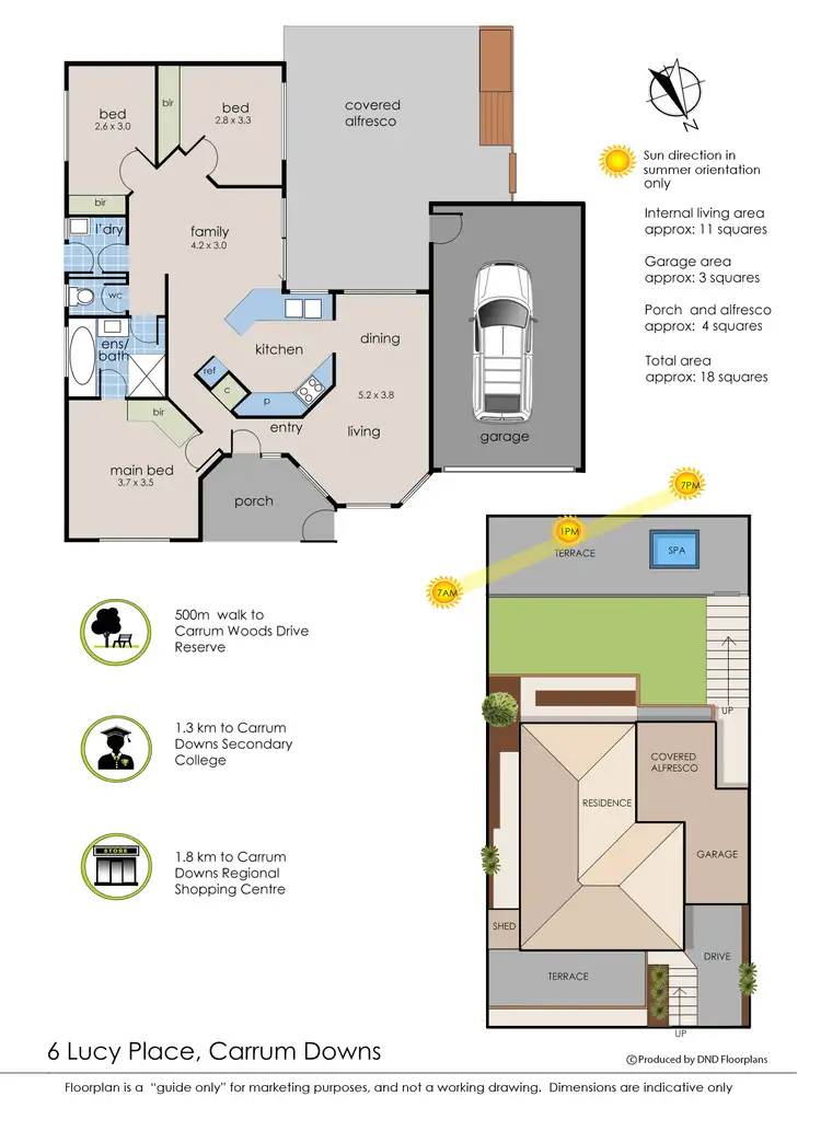 Floorplan of Homely house listing, 6 Lucy Place, Carrum Downs VIC 3201