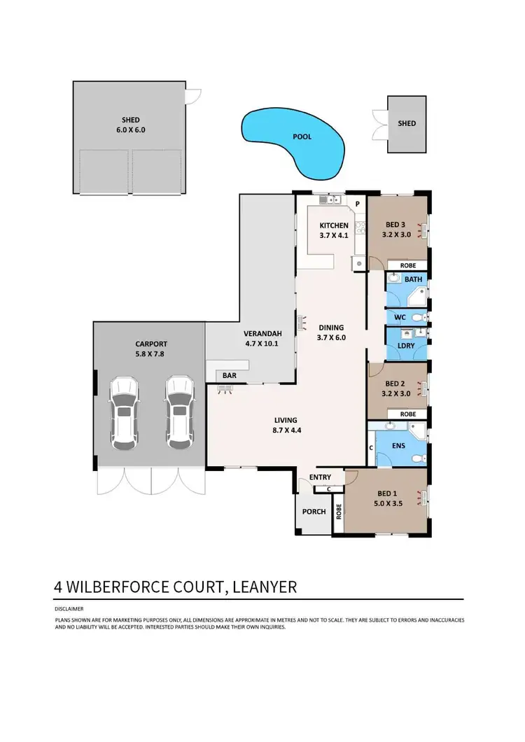 Floorplan of Homely house listing, 4 Wilberforce Court, Leanyer NT 812