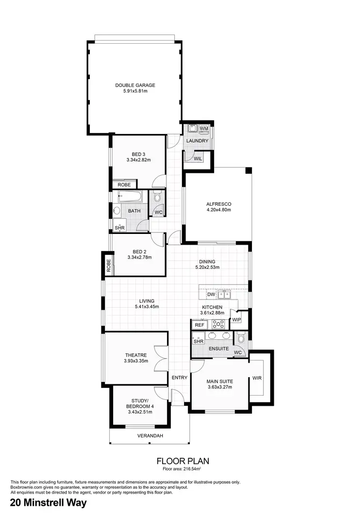 Floorplan of Homely house listing, 20 Minstrell Way, Madora Bay WA 6210