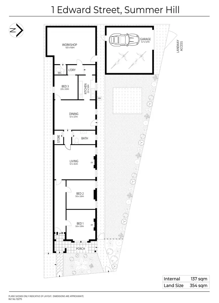 Floorplan of Homely house listing, 1 Edward Street, Summer Hill NSW 2130