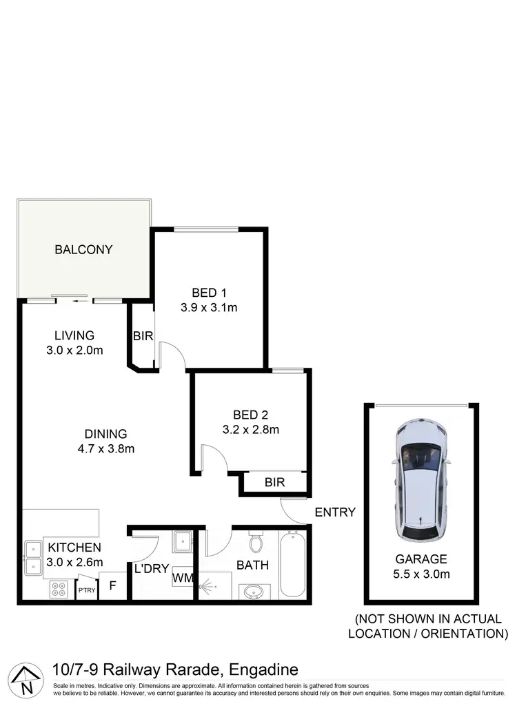 Floorplan of Homely unit listing, 10/7-9 Railway Parade, Engadine NSW 2233