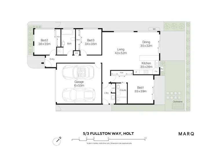 Floorplan of Homely townhouse listing, 5/3 Fullston Way, Holt ACT 2615