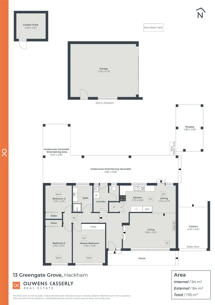 Floorplan of Homely house listing, 13 Greengate Grove, Hackham SA 5163