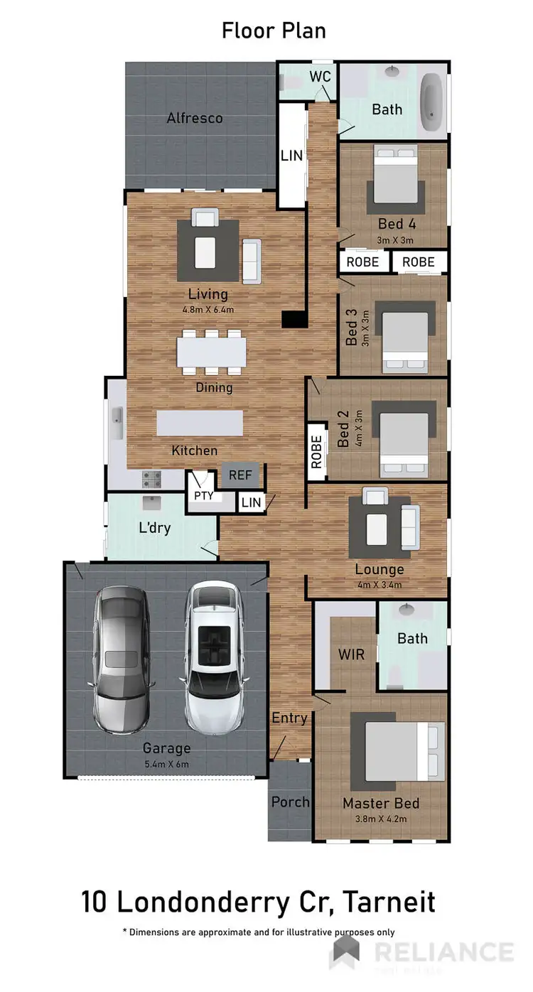 Floorplan of Homely house listing, 10 Londonderry Crescent, Tarneit VIC 3029