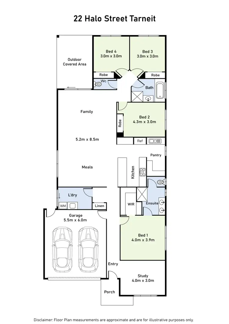 Floorplan of Homely house listing, 22 Halo Street, Tarneit VIC 3029