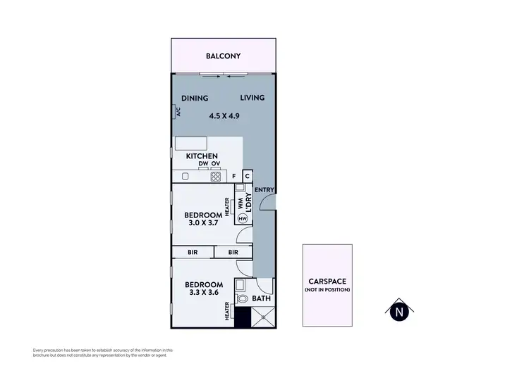 Floorplan of Homely apartment listing, 501/2-10 Plenty Road, Preston VIC 3072