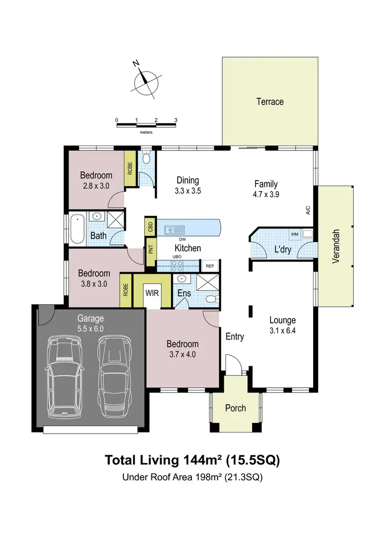 Floorplan of Homely house listing, 9 Davey Drive, Drouin VIC 3818