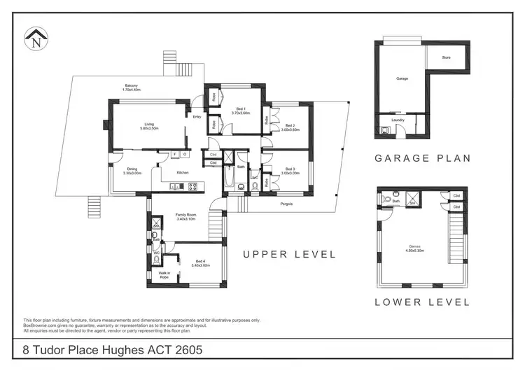 Floorplan of Homely house listing, 8 Tudor Place, Hughes ACT 2605