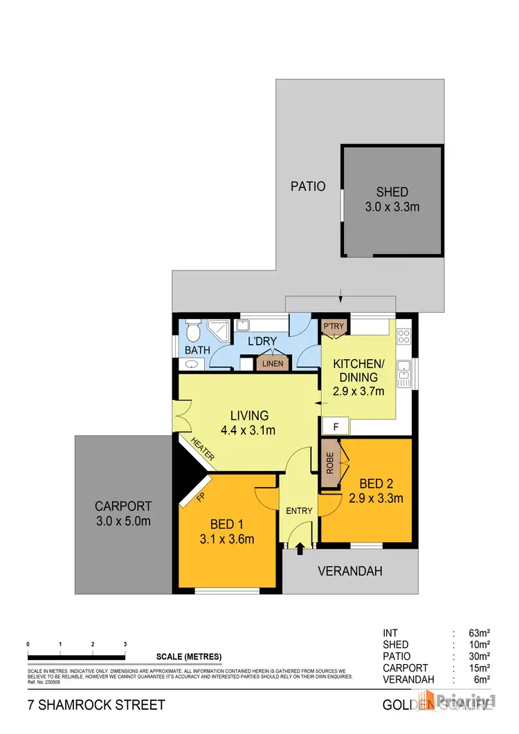 Floorplan of Homely house listing, 7 Shamrock Street, Golden Square VIC 3555