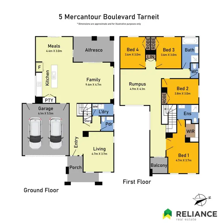 Floorplan of Homely house listing, 5 Mercantour Boulevard, Tarneit VIC 3029