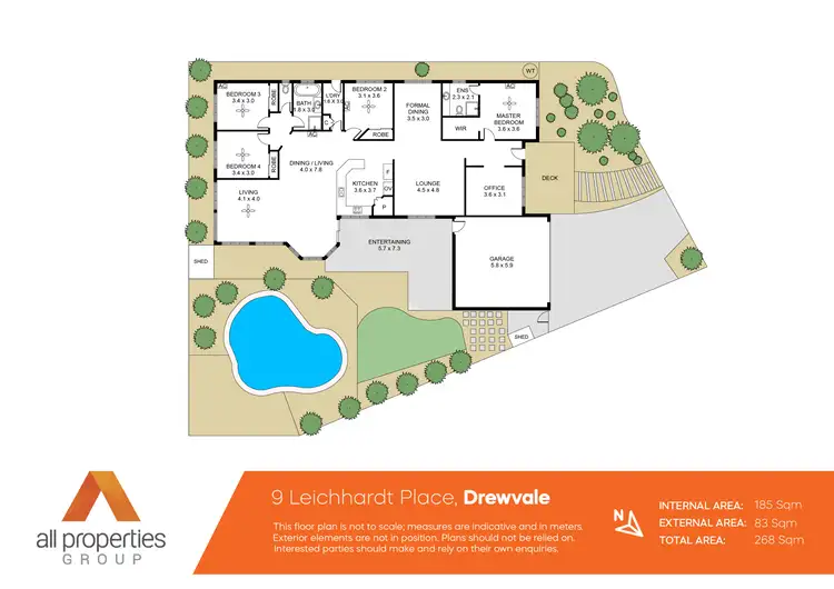 Floorplan of Homely house listing, 9 Leichhardt Place, Drewvale QLD 4116