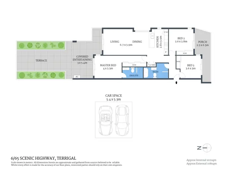 Floorplan of Homely apartment listing, 6/65 Scenic Highway, Terrigal NSW 2260