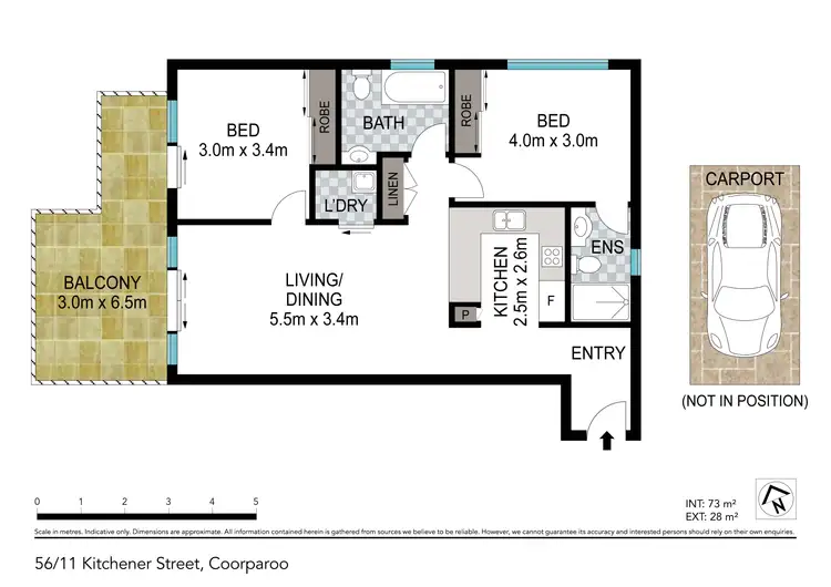 Floorplan of Homely unit listing, 56/11 Kitchener Street, Coorparoo QLD 4151