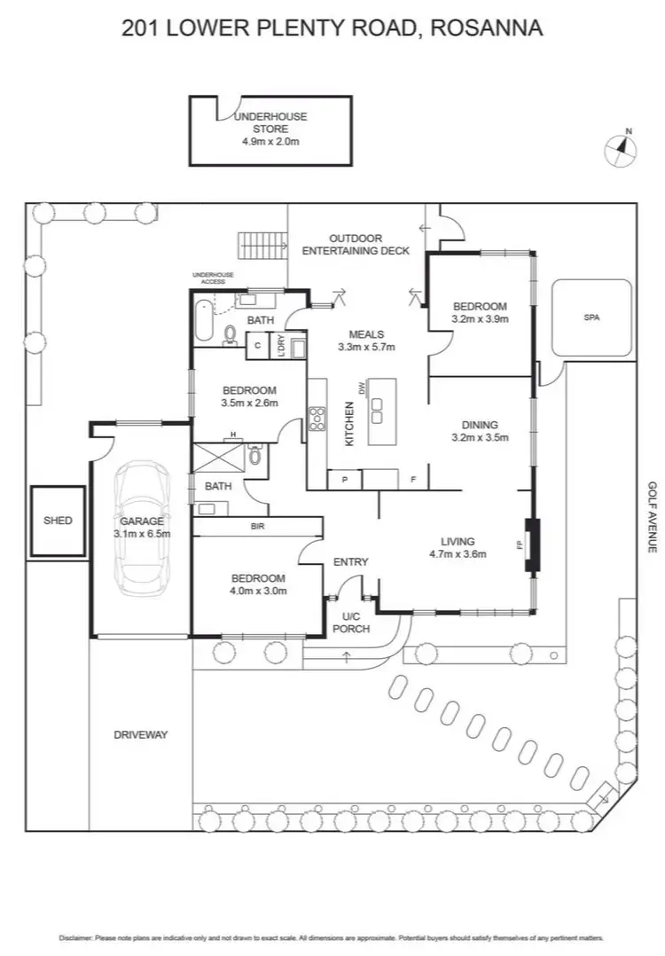 Floorplan of Homely house listing, 201 Lower Plenty Road, Rosanna VIC 3084