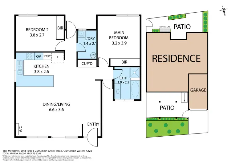 Floorplan of Homely unit listing, 51/154 Currumbin Creek Road, Currumbin Waters QLD 4223