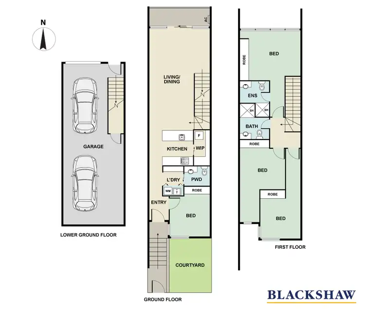 Floorplan of Homely townhouse listing, 82B McMichael Terrace, Denman Prospect ACT 2611