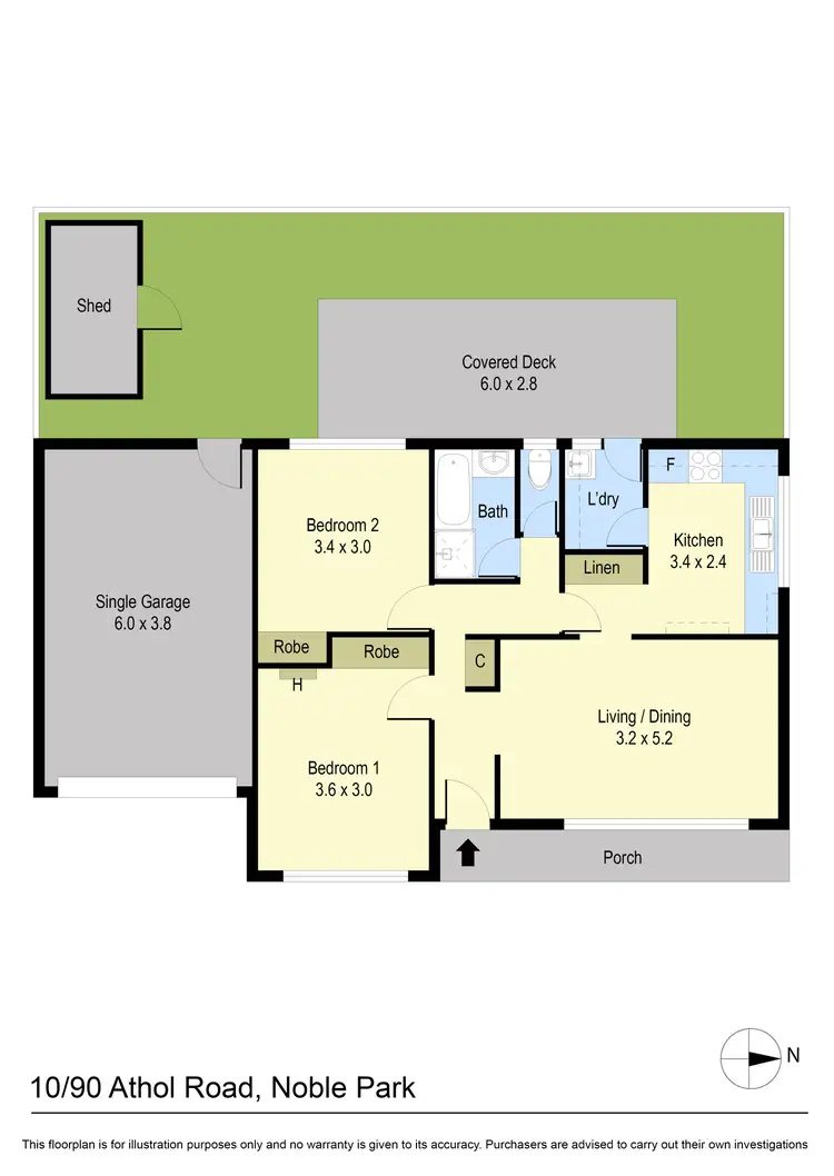 Floorplan of Homely unit listing, 10/90 Athol Road, Springvale South VIC 3172