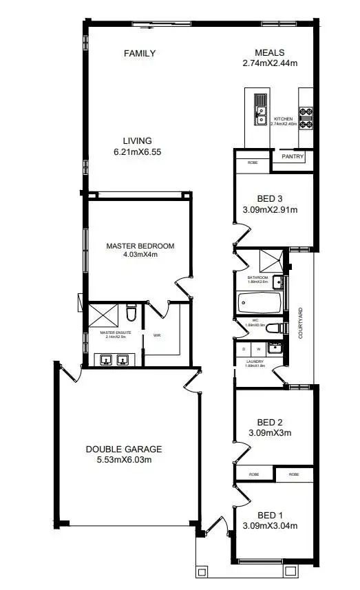 Floorplan of Homely house listing, 35 Woolspinner Crescent, Wyndham Vale VIC 3024
