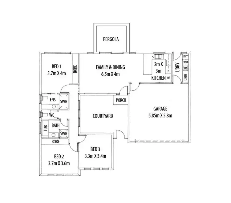 Floorplan of Homely house listing, 3 Haddington Street, Valley View SA 5093