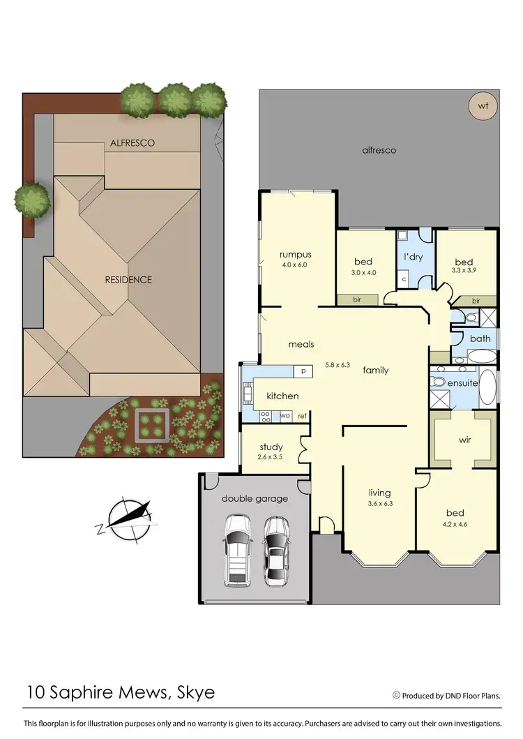 Floorplan of Homely house listing, 10 Sapphire Mews, Skye VIC 3977