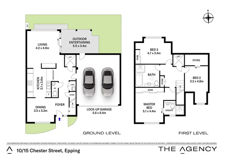 Floorplan of Homely townhouse listing, 10/15 Chester Street, Epping NSW 2121