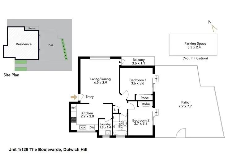 Floorplan of Homely apartment listing, 1/126 The Boulevarde, Dulwich Hill NSW 2203