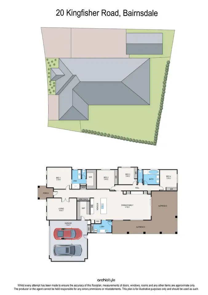 Floorplan of Homely house listing, 20 Kingfisher Road, Bairnsdale VIC 3875