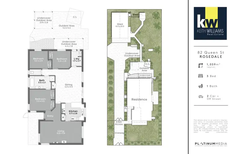 Floorplan of Homely house listing, 82 Queen Street, Rosedale VIC 3847