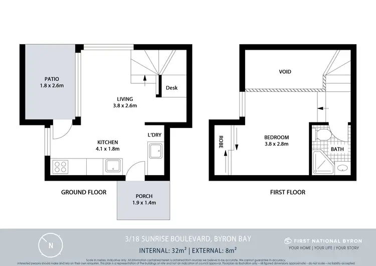Floorplan of Homely unit listing, 3/18 Sunrise Boulevard, Byron Bay NSW 2481