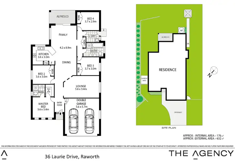Floorplan of Homely house listing, 36 Laurie Drive, Raworth NSW 2321