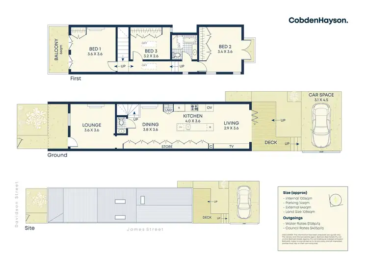 Floorplan of Homely house listing, 11 Davidson Street, Balmain NSW 2041