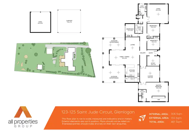 Floorplan of Homely house listing, 123-125 St Jude Circuit, Glenlogan QLD 4280